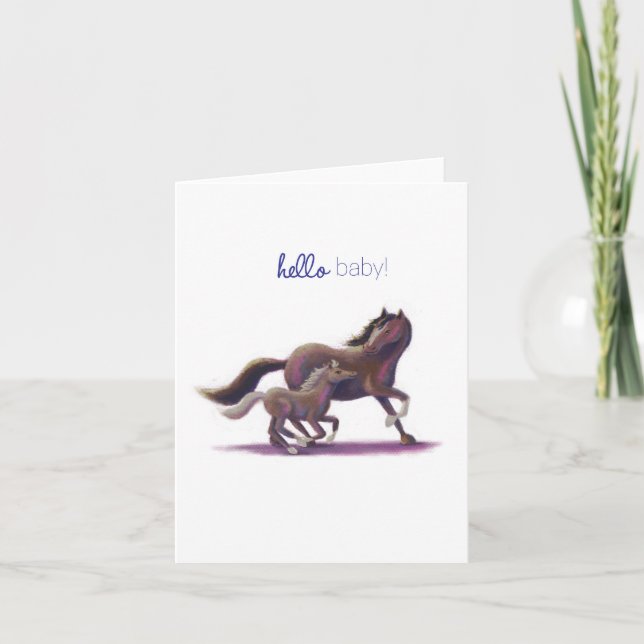 Carte De Remerciements Bonjour bébé (Devant)
