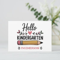 Bonjour maternelle personnalisé retour à l'école