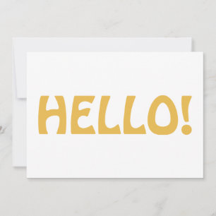 Carte De Remerciements Bonjour Typographie Moderne Minimaliste Tendance J