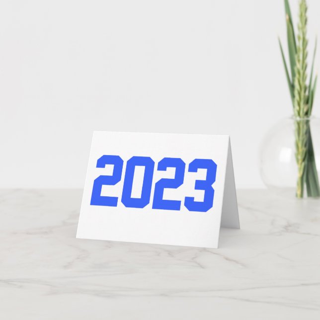 Carte De Remerciements Bonne année 2023 - Nouvel an 2023 (Devant)