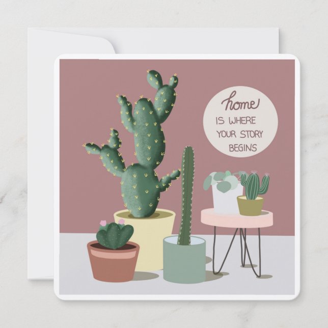 Carte De Remerciements Bonne chance dans votre nouvelle maison (Devant)