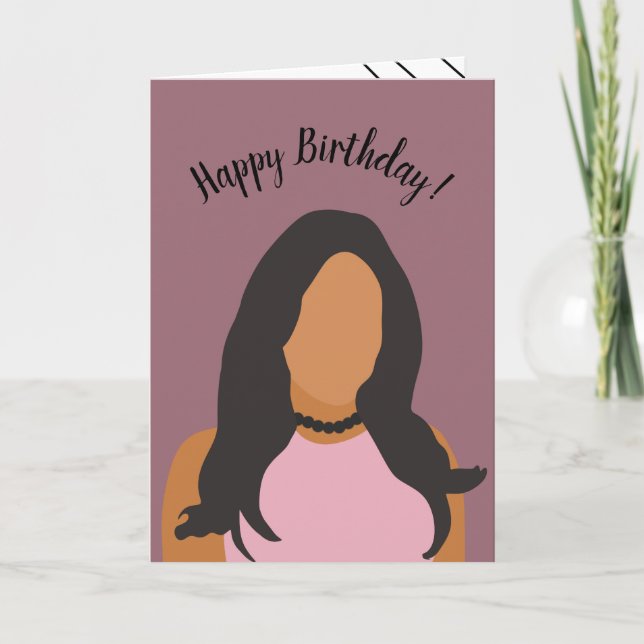 Carte De Remerciements Bonne Dame d'anniversaire (Devant)
