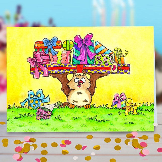 Carte De Remerciements Bonne fête de la Chouette (Créateur téléchargé)