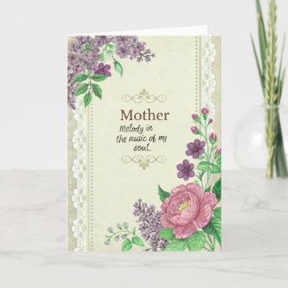 Carte De Remerciements Bonne fête des mères au coeur de notre famille