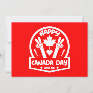 Carte De Remerciements Bonne fête du Canada 1er juillet