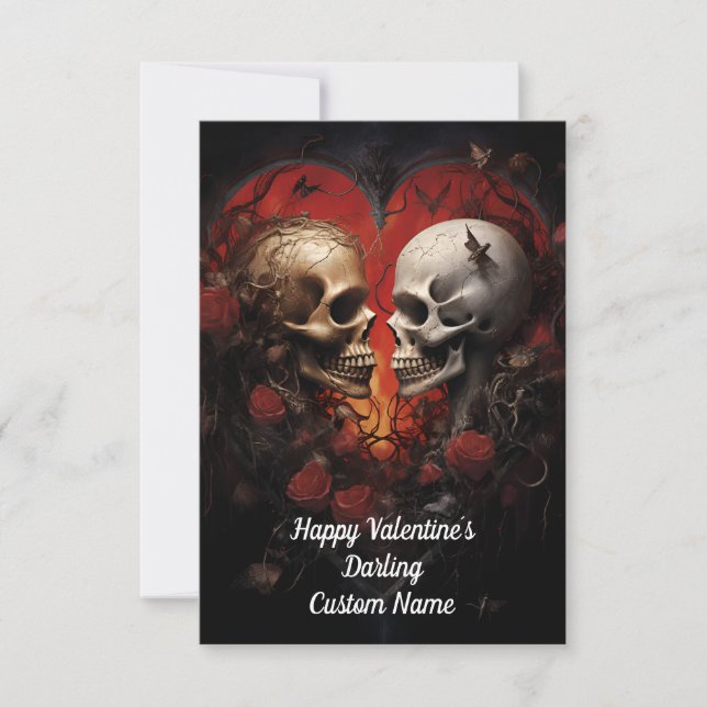 Carte De Remerciements Bonne Saint Valentin's Darling Love (Devant)