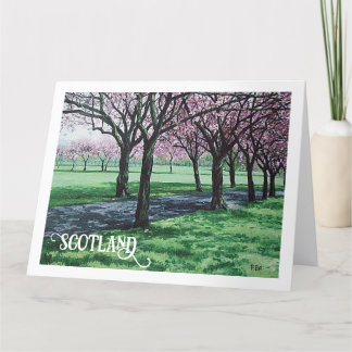 Carte De Remerciements Bonnie Scotland beau paysage Edimbourg art