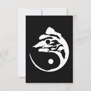 Carte De Remerciements Bonsai Tree Yin-Yang cadeau d'anniversaire Tous le
