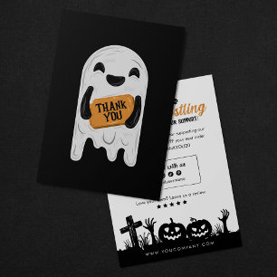 Carte De Remerciements Boostez Votre Entreprise avec un Halloween effraya
