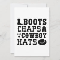 Boots Chaps Et Cowboy Casquettes