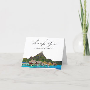 Carte De Remerciements Bora Bora Photo Vierge