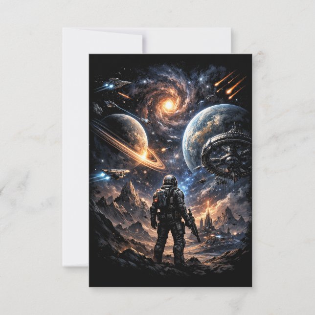Carte De Remerciements Bord de la Galaxie (Devant)