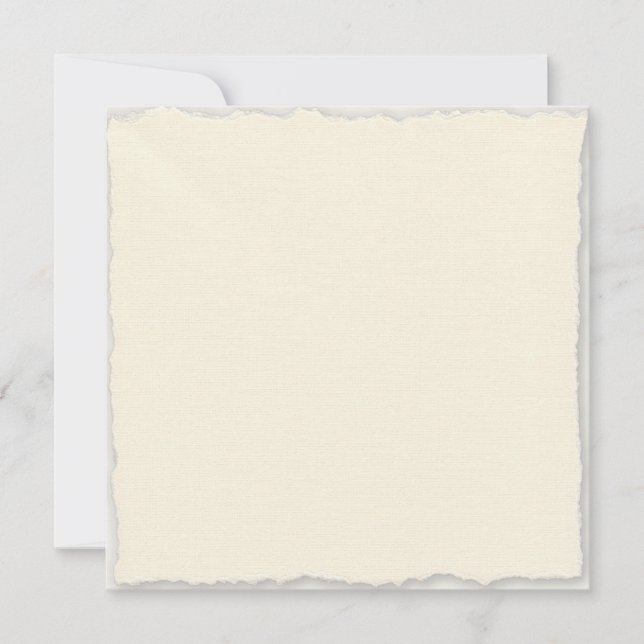 Carte De Remerciements Bordure Fausse Découpe Élégante Carrée (Devant)