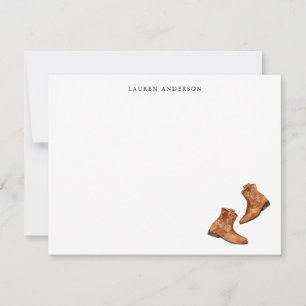 Carte De Remerciements Bottes de cow-boy occidentales Personnalisées