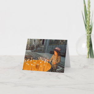 Carte De Remerciements Bougie de prière