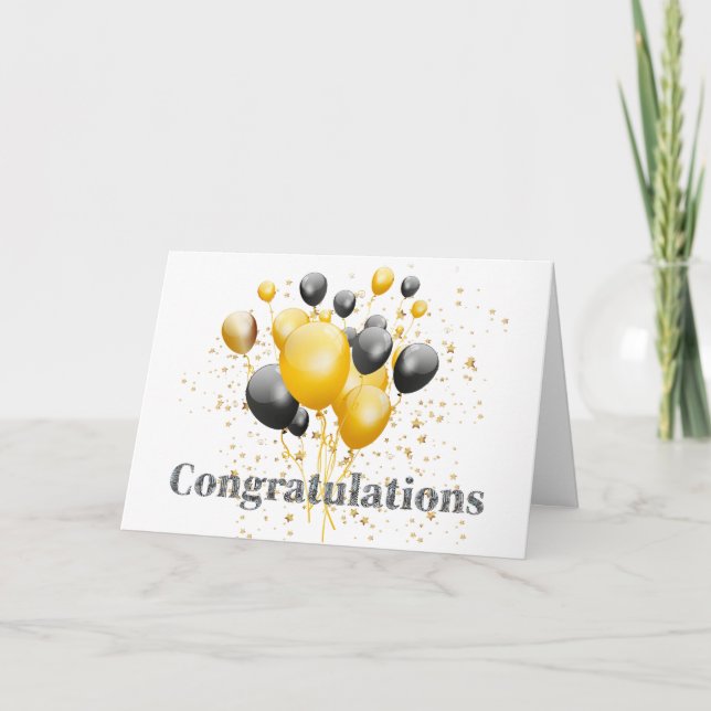 Carte De Remerciements Boule à facettes décorative Félicitations  (Devant)
