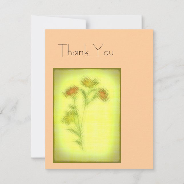 Carte De Remerciements Bouquet 2 (Devant)