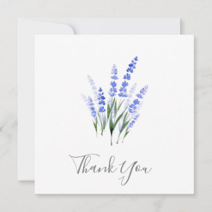 Carte De Remerciements Bouquet de lavande à l'aquarelle