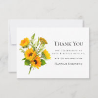 Bouquet de tournesols personnalisé pour 80e annive