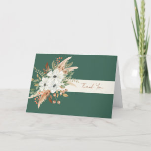Carte De Remerciements Bouquet d'hiver de l'automne