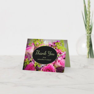 Carte De Remerciements Bouquet du Rose