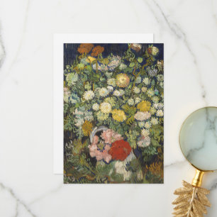 Carte De Remerciements Bouquet Floral Impressionniste Vintage Van Gogh