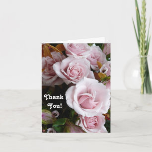 Carte De Remerciements Bouquet-Merci rose !