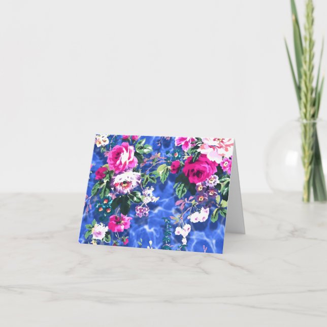 Carte De Remerciements Bouquets avec roses (Devant)