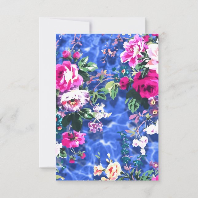 Carte De Remerciements Bouquets avec roses (Devant)