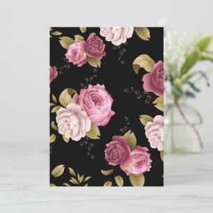 Carte De Remerciements Bouquets de Roses 3