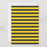 Bourdon Noir Jaune Lignes Horizontales Abeille Bou