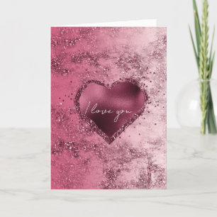 Carte De Remerciements Bourgogne Cerisier Or Ombre Parties scintillant Co