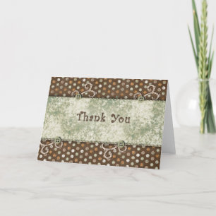 Carte De Remerciements Boutons et points