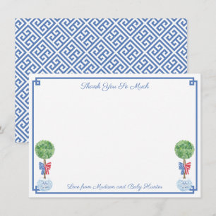 Carte De Remerciements Boxwood Smart 4 juillet Mariage ou Baby shower