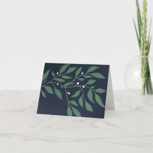 Carte De Remerciements Branche d'olive