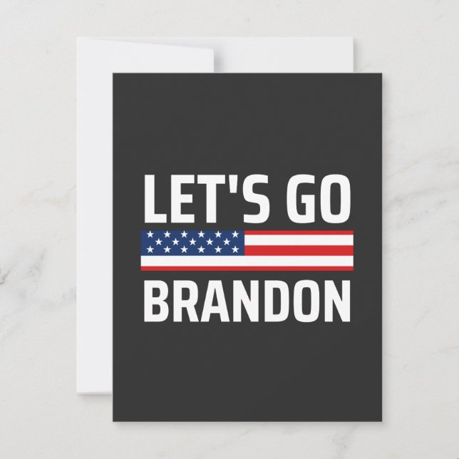 Carte De Remerciements Brandon chant joe biden (Devant)