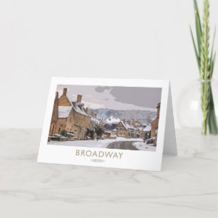 Carte De Remerciements Broadway Railway Poster