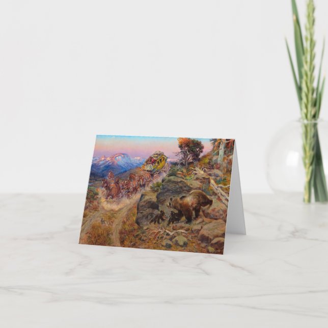 Carte De Remerciements Bruin Not Bunny Turned the Leaders, 1924, par Russ (Devant)