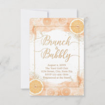 Brunch & Bubbly Details Card – Peach Watercolor