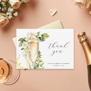 Carte De Remerciements Brunch & Bubbly Enterrement de Vie de Jeune Fille