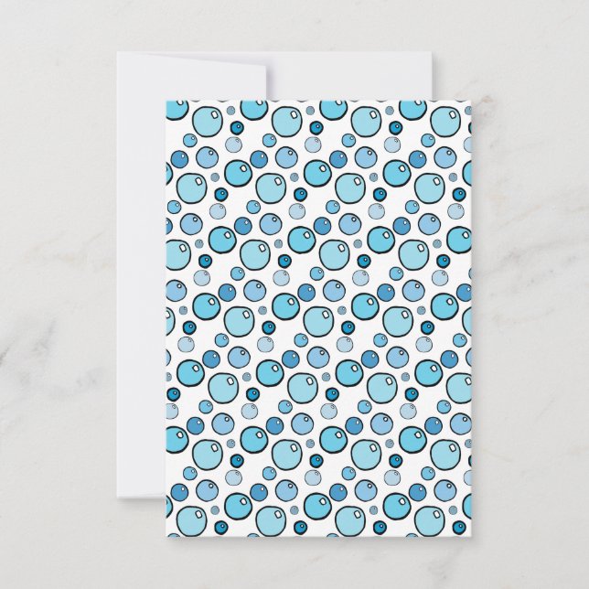Carte De Remerciements Bubbles (Devant)