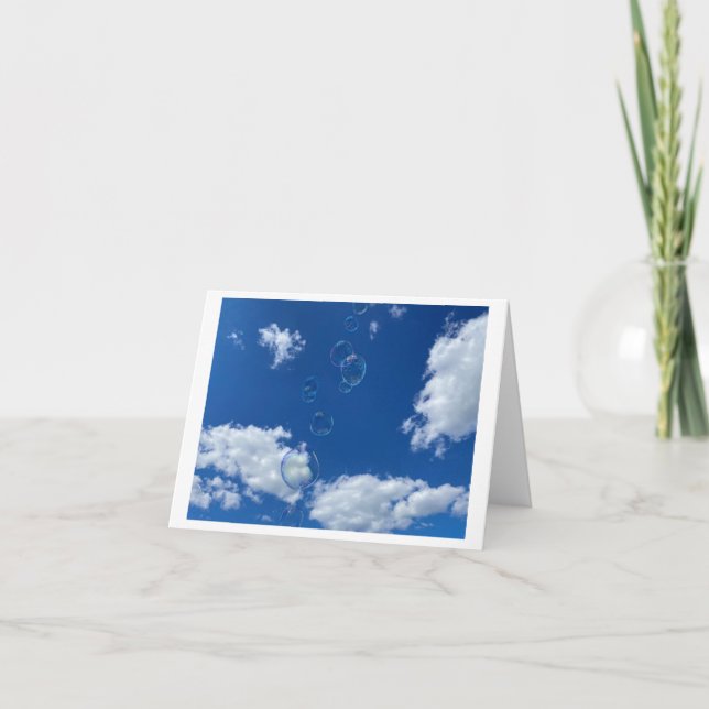 Carte De Remerciements Bubbles (Devant)