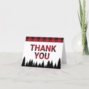 Carte De Remerciements Buffalo Plaid