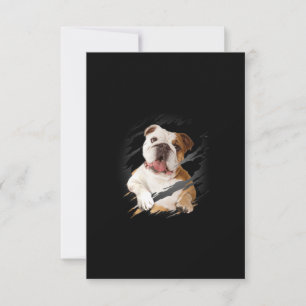 Carte De Remerciements Bulldog