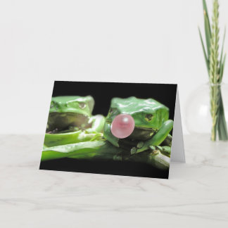 Carte De Remerciements Bulle de grenouille