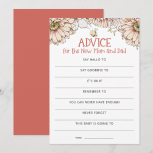 Carte De Remerciements Bumblebee Devinez Qui Maman ou Papa Baby shower Je