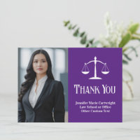 Bureau de droit personnalisé Avocat blanc violet p