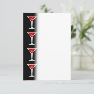 Carte De Remerciements Buveurs de cocktail Manhattan Bartender Alcool Alc