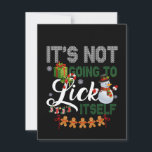 Carte De Remerciements Ça ne va pas se lick Snowman<br><div class="desc">Ça ne va pas se lick Snowman</div>