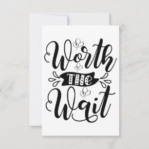 Carte De Remerciements Ça vaut le costume d'attente, ça vaut l'attente